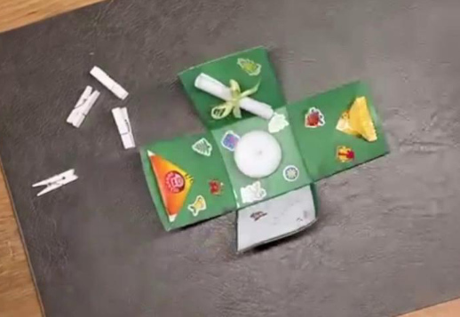Überraschungsbox basteln Vorschau