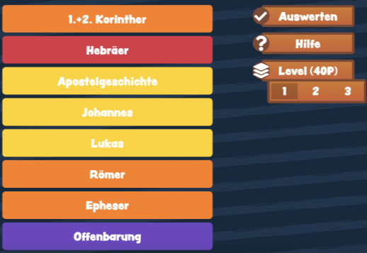 Bibelbücher - sortiere sie! Vorschau